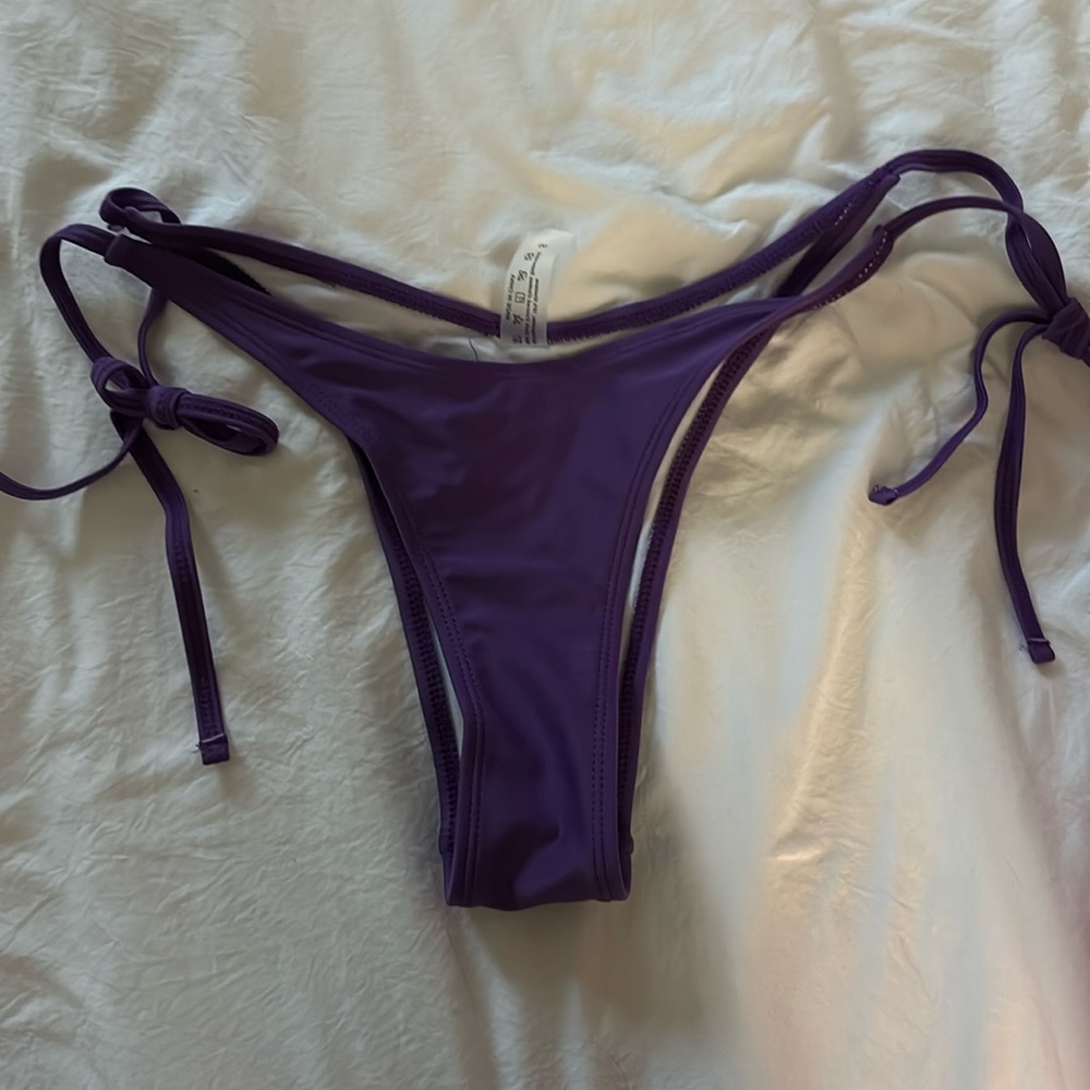 Purple bathing suit bottoms